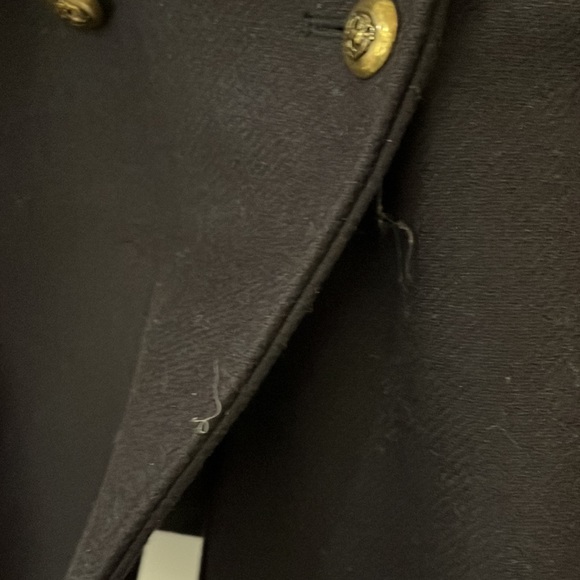 Zara dark navy blue/ red accent/ gold buttons - Picture 9 of 9